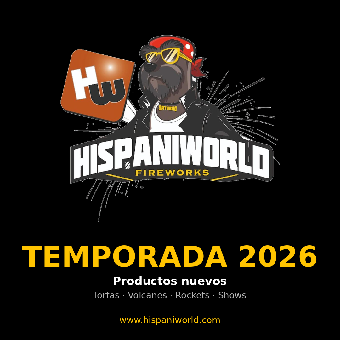 Temporada 2026 Hispaniworld Fireworks — productos nuevos